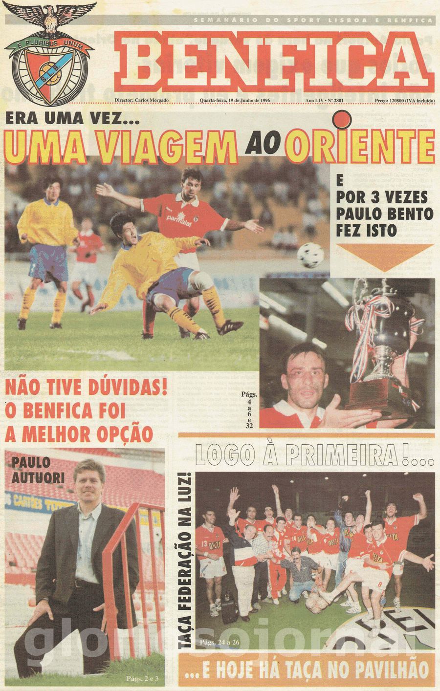 jornal o benfica 2801 1996-06-19